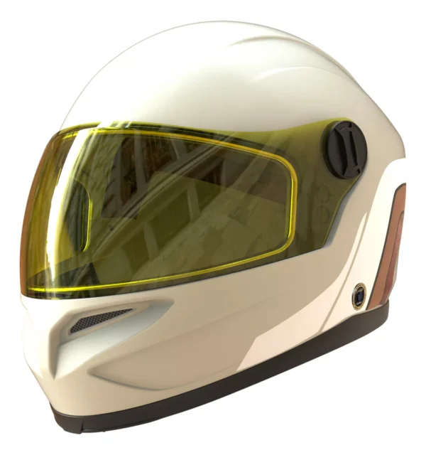 Casco Moto Vertigo Vintage Retro Full Face Scooter - Image 5
